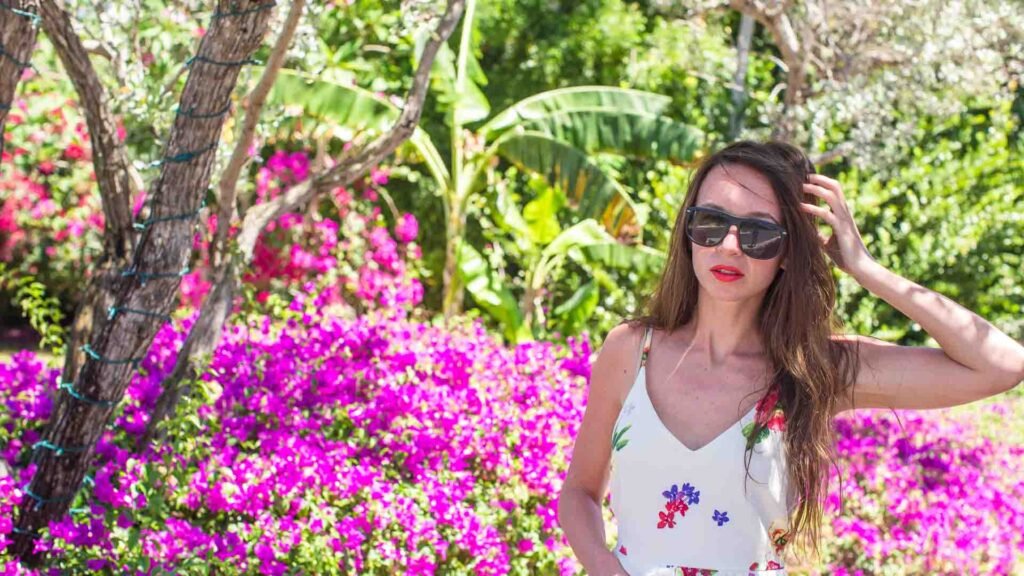Floerns Women's Summer Tropical Floral Print Halter Neck Split Maxi Dress review
