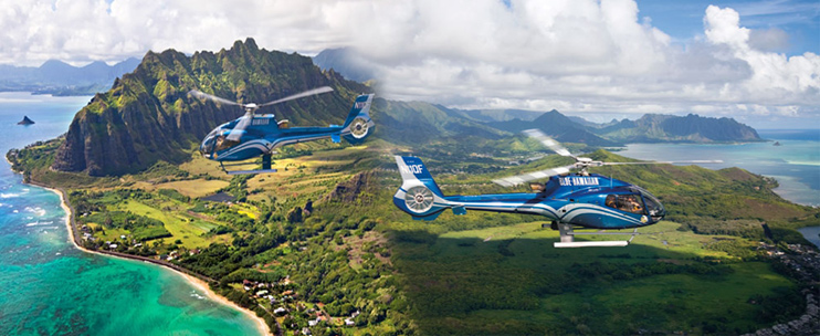 Blue Hawaiian Helicopters offers the Oahu Spectacular tour departing from Ko Olina