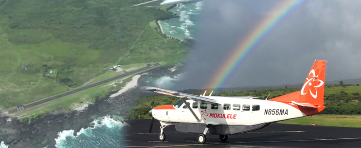 Mokulele Airlines offers a Kalaupapa Discovery Air and Ground tour