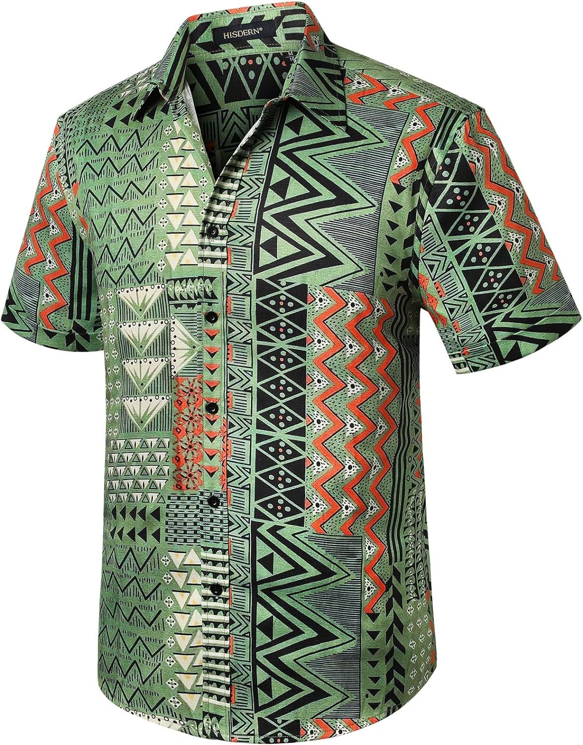 HISDERN Mens Summer Tropical Shirts Short Sleeve Hawaiian Button Down Retro Shirts Striped Casual Beach 70S Vacation HISDERN Mens Summer Tropical Shirts Short Sleeve Hawaiian Button Down Retro Shirts Striped Casual Beach 70S Vacation