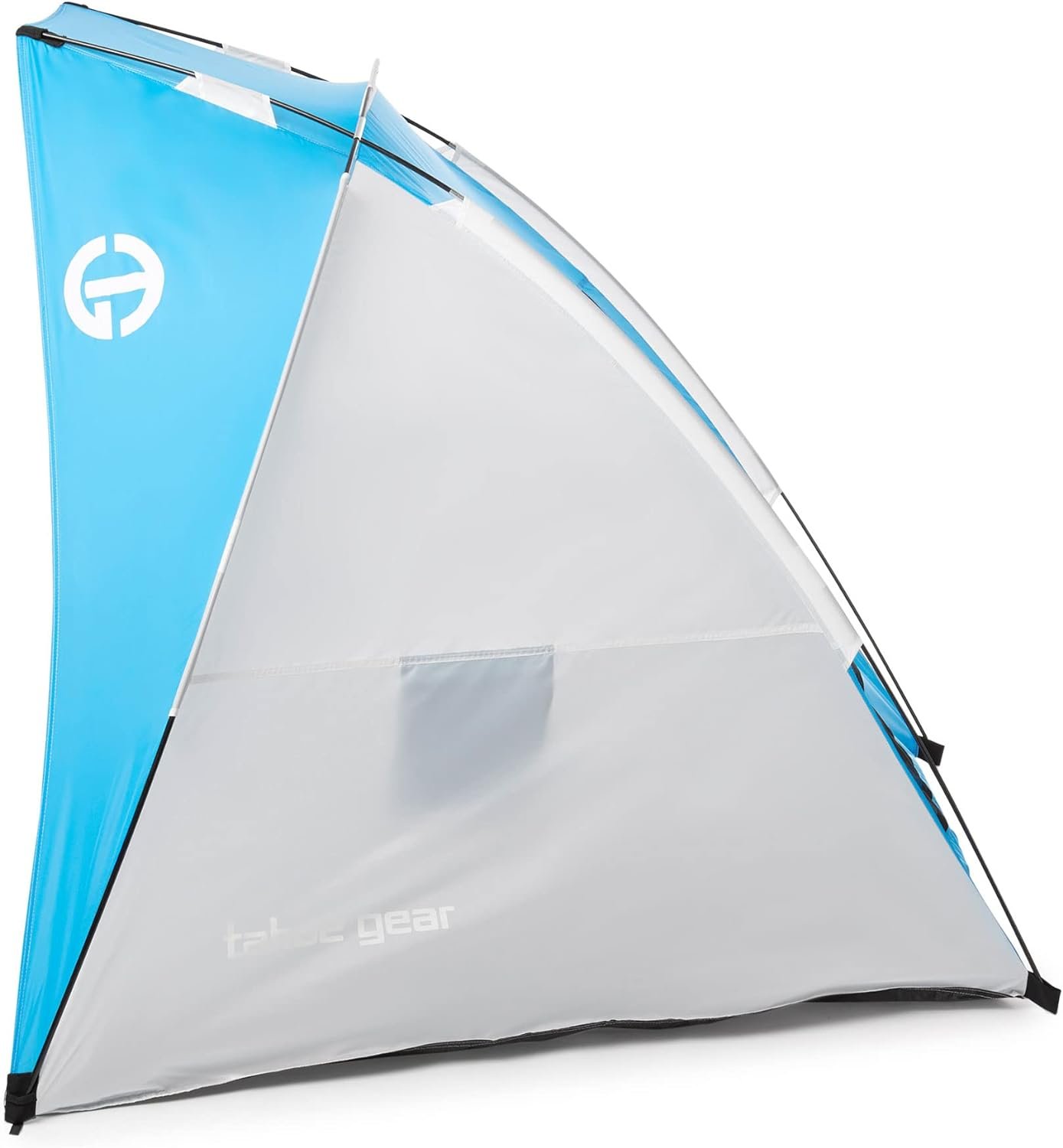 Tahoe Gear Cruz Bay Summer Sun Shelter and Beach Shade Tent Canopy, Blue White