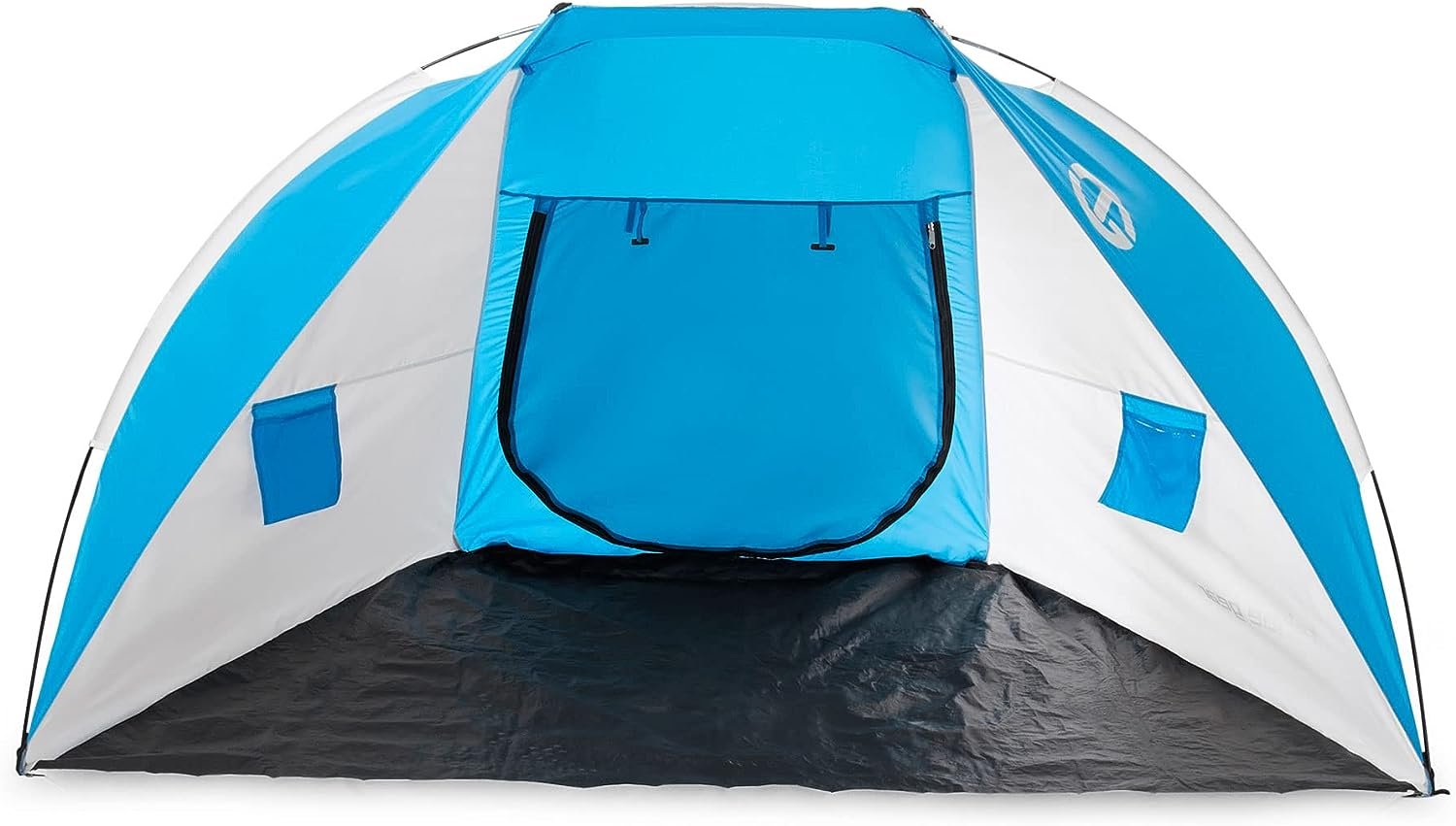 Tahoe Gear Cruz Bay Summer Sun Shelter and Beach Shade Tent Canopy, Blue White