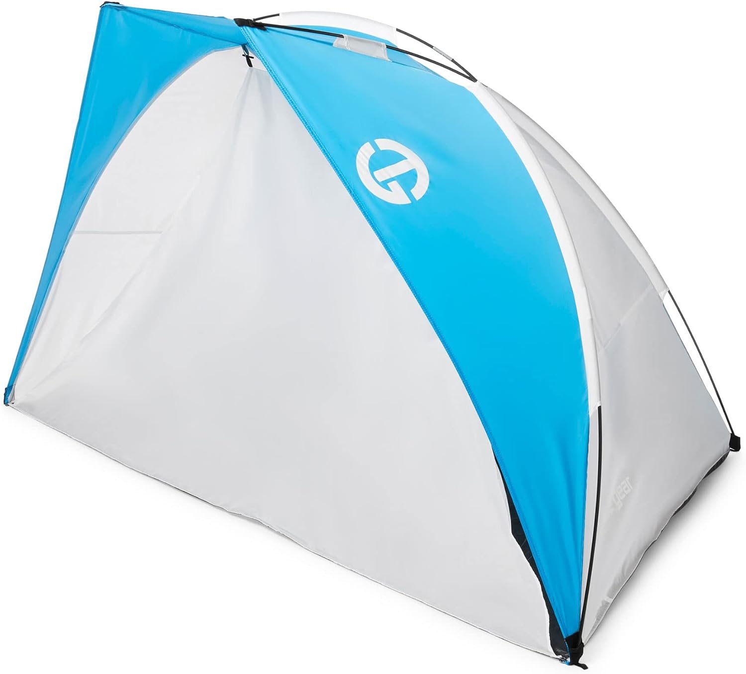 Tahoe Gear Cruz Bay Summer Sun Shelter and Beach Shade Tent Canopy, Blue White