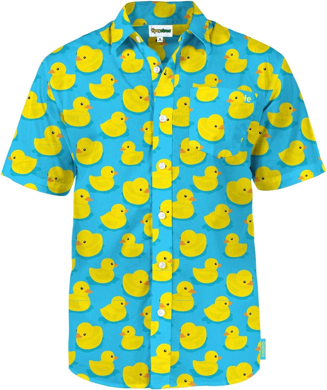 Tipsy Elves Mens Hawaiian Shirts - Vacation Beach Shirts for Men - Tropical Short Sleeve Mens Summer Shirts