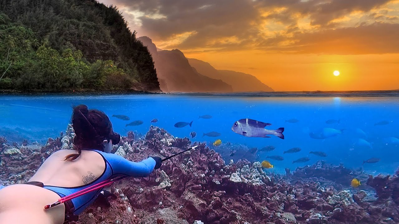 Exploring SECRET ZONES on Kauai - Spearfishing Hawaii Exploring SECRET ZONES on Kauai - Spearfishing Hawaii