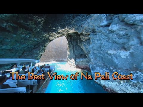 Na Pali Coast – Full Tour with Makana Charters II See dolphins, Explore Sea Caves, and Snorkeling.