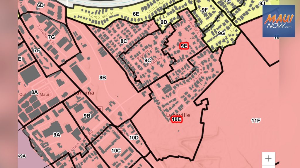 Disaster Area Residential Restrictions to be lifted for Zones 9E and 10E in West Maui