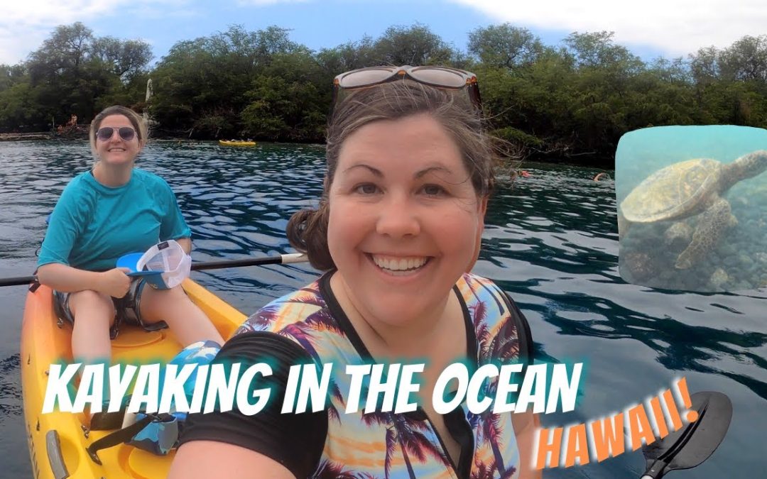 Kayaking in the OPEN OCEAN to SNORKEL The CAPTAIN COOK Monument- The BIG ISLAND Hawaii Vlog Day 3!