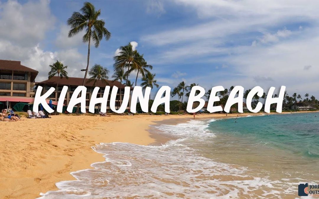 Kiahuna Beach is located on the south side of Kauai and has great coral reef for snorkeling