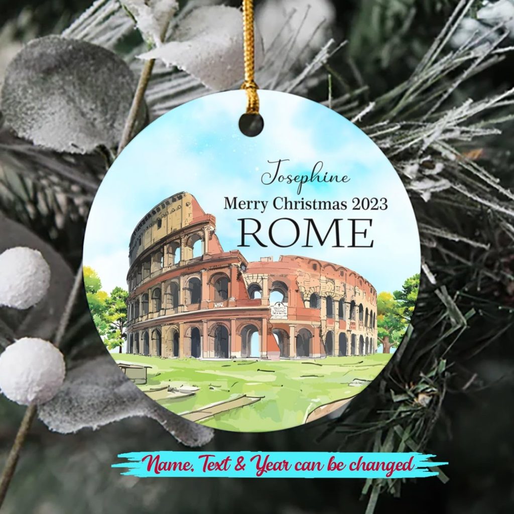 Personalized Hawaii Beach Christmas Ornament 2023, Hawaii Cityscape Christmas Ornament, Hawaii USA Ornaments Gifts for Friends Mom Dad Sister Brother, Custom Text  Name Travel Hawaii Lovers Ornament