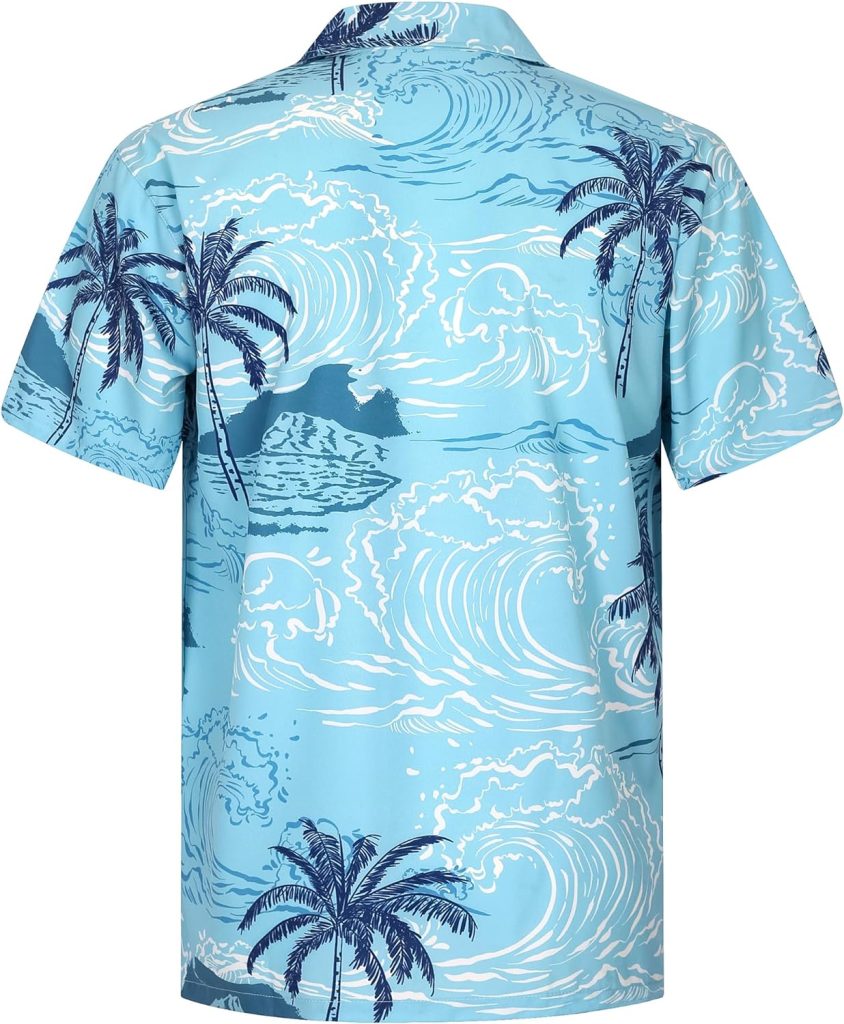 APTRO Mens Hawaiian Shirts Short Sleeve Beach Vacation Casual Shirts Aloha Button Down Shirts