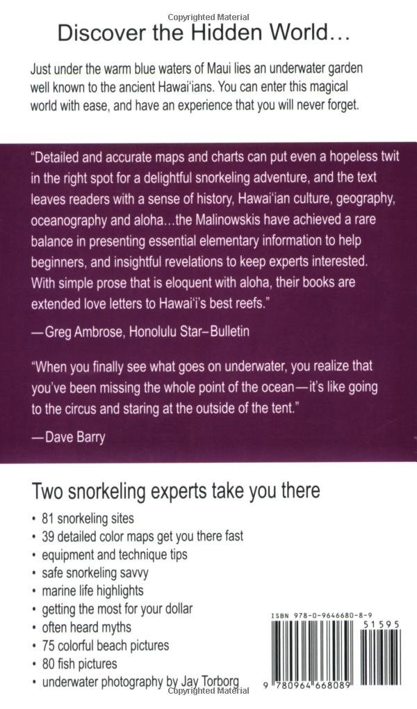 Snorkel Maui Lanai and Molokai Guide to the Beaches and Snorkeling of Hawaii     Paperback – September 29, 2008