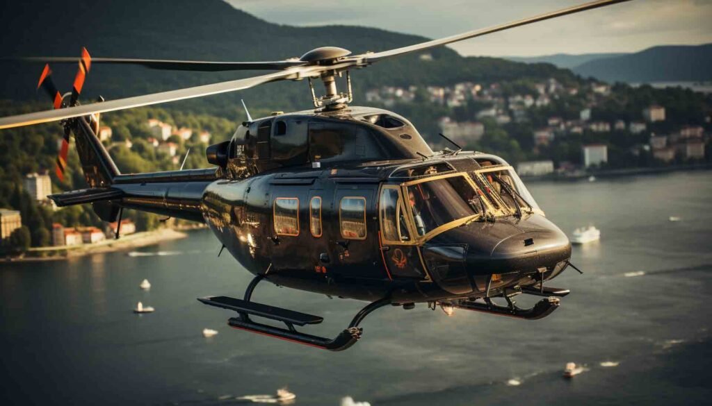 Honolulu Night Helicopter