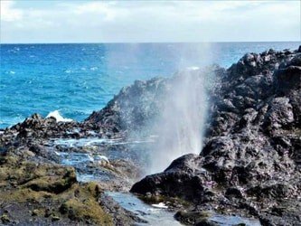 Halona,Lookout,Blowhole,On,Hawaii
