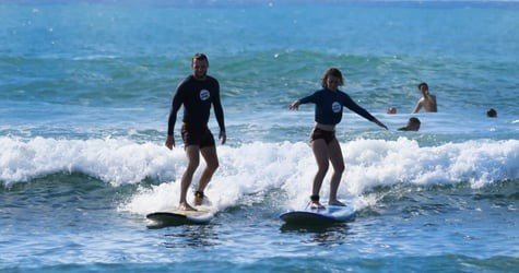 2 Surfers Private Holoholo Surf Lesson f-1